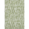 5' X 8' Green And Ivory Tribal Washable Area Rug With UV Protection