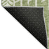 5' X 8' Green And Ivory Tribal Washable Area Rug With UV Protection