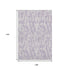 9' X 12' Lavender And Ivory Tribal Washable Area Rug With UV Protection