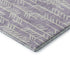 9' X 12' Lavender And Ivory Tribal Washable Area Rug With UV Protection