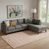 8' X 10' Coral And Beige Southwestern Washable Area Rug With UV Protection