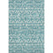 8' X 10' Teal And Ivory Southwestern Washable Area Rug With UV Protection