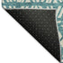 8' X 10' Teal And Ivory Southwestern Washable Area Rug With UV Protection
