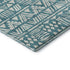 8' X 10' Teal And Ivory Southwestern Washable Area Rug With UV Protection