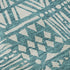 8' X 10' Teal And Ivory Southwestern Washable Area Rug With UV Protection