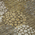 5' X 8' Brown Taupe And Beige Polka Dot Washable Area Rug With UV Protection