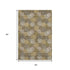 5' X 8' Brown Taupe And Beige Polka Dot Washable Area Rug With UV Protection
