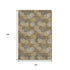 8' X 10' Brown Taupe And Beige Polka Dot Washable Area Rug With UV Protection