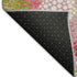 5' X 8' Pink Green And Ivory Polka Dot Washable Area Rug With UV Protection