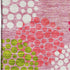 5' X 8' Pink Green And Ivory Polka Dot Washable Area Rug With UV Protection