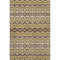 5' X 8' Gold Brown And Ivory Moroccan Washable Area Rug With UV Protection