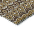 5' X 8' Gold Brown And Ivory Moroccan Washable Area Rug With UV Protection