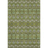 5' X 8' Olive Green And Beige Moroccan Washable Area Rug With UV Protection