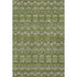 5' X 8' Olive Green And Beige Moroccan Washable Area Rug With UV Protection