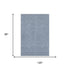 8' X 10' Blue And Ivory Abstract Geometric Washable Area Rug With UV Protection