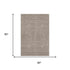 8' X 10' Brown And Ivory Abstract Geometric Washable Area Rug With UV Protection