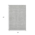 5' X 8' Gray And Ivory Abstract Geometric Washable Area Rug With UV Protection