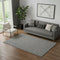 5' X 8' Black And Ivory Geometric Washable Area Rug With UV Protection