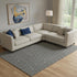 8' X 10' Black And Ivory Geometric Washable Area Rug With UV Protection