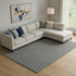 9' X 12' Black And Ivory Geometric Washable Area Rug With UV Protection