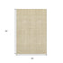 5' X 8' Gold And Ivory Geometric Washable Area Rug With UV Protection
