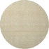 8' Gold And Ivory Geometric Washable Round Rug With UV Protection