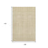 9' X 12' Gold And Ivory Geometric Washable Area Rug With UV Protection
