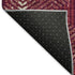 5' X 8' Burgundy And Ivory Geometric Washable Area Rug With UV Protection