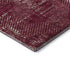 5' X 8' Burgundy And Ivory Geometric Washable Area Rug With UV Protection