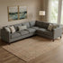 8' X 10' Copper And Beige Geometric Washable Area Rug With UV Protection