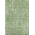 5' X 8' Green And Ivory Geometric Washable Area Rug With UV Protection