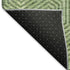 5' X 8' Green And Ivory Geometric Washable Area Rug With UV Protection