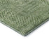 5' X 8' Green And Ivory Geometric Washable Area Rug With UV Protection