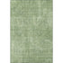 5' X 8' Green And Ivory Geometric Washable Area Rug With UV Protection