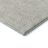8' Ivory And Beige Geometric Washable Round Rug With UV Protection
