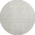 8' Ivory And Beige Geometric Washable Round Rug With UV Protection