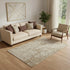 5' X 8' Coffee And Beige Geometric Washable Area Rug With UV Protection