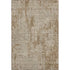 5' X 8' Coffee And Beige Geometric Washable Area Rug With UV Protection