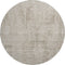 8' Taupe And Beige Geometric Washable Round Rug With UV Protection