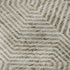 8' Taupe And Beige Geometric Washable Round Rug With UV Protection