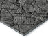 5' X 8' Black And Ivory Floral Washable Area Rug With UV Protection