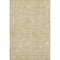 5' X 8' Gold And Ivory Floral Washable Area Rug With UV Protection