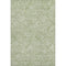 5' X 8' Green And Ivory Floral Washable Area Rug With UV Protection