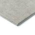 8' Ivory And Beige Floral Washable Round Rug With UV Protection