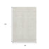 8' X 10' Ivory And Beige Floral Washable Area Rug With UV Protection