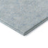 8' Sky Blue And Ivory Floral Washable Round Rug With UV Protection