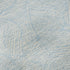 8' Sky Blue And Ivory Floral Washable Round Rug With UV Protection