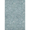 8' X 10' Teal And Ivory Floral Washable Area Rug With UV Protection