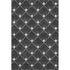 5' X 8' Black And Ivory Abstract Geometric Washable Area Rug With UV Protection