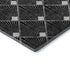 5' X 8' Black And Ivory Abstract Geometric Washable Area Rug With UV Protection